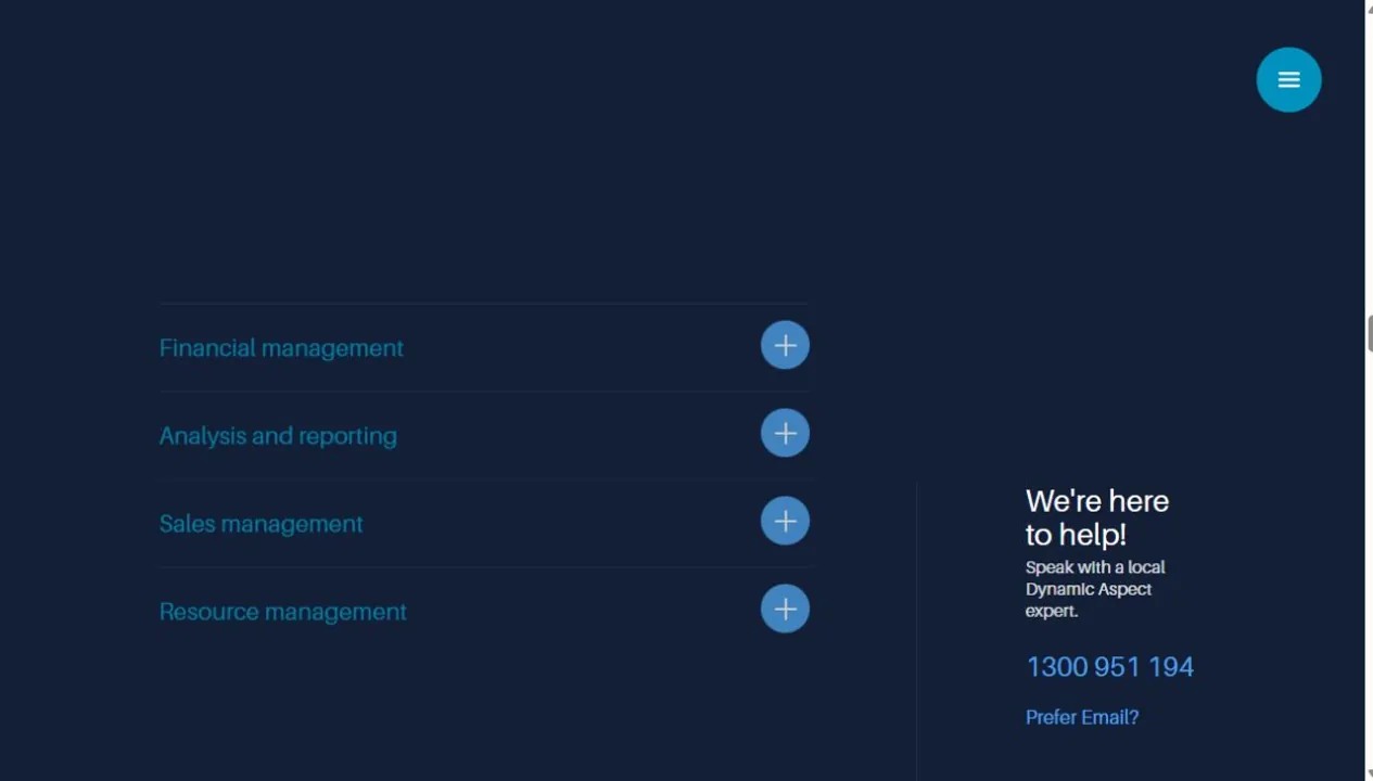 Business Central capabilities and local expert contact
