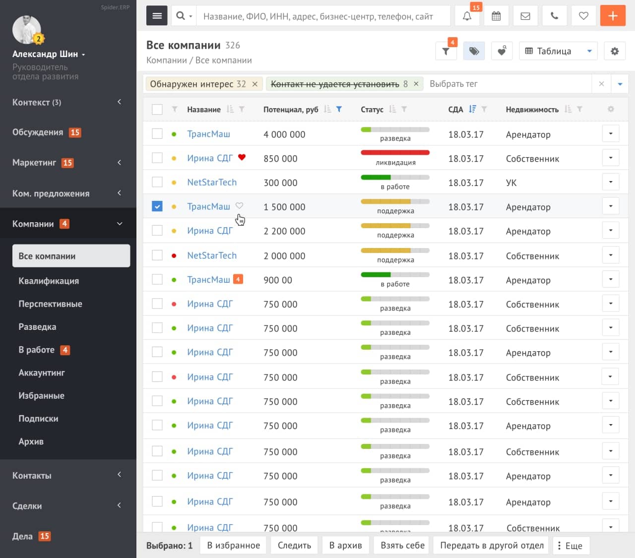 ERP-система OfficeScanner